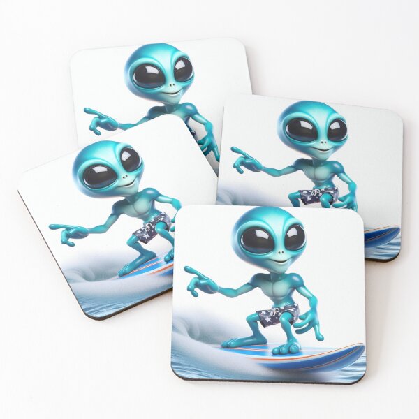 Item preview, stupid alien - self-indulgent aliens - surfing alien - aliens on water designed and sold by Constructive27.