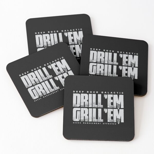 Item preview, Deep Rock Galactic Drill Em Grill Em White designed and sold by CarbonPixel.
