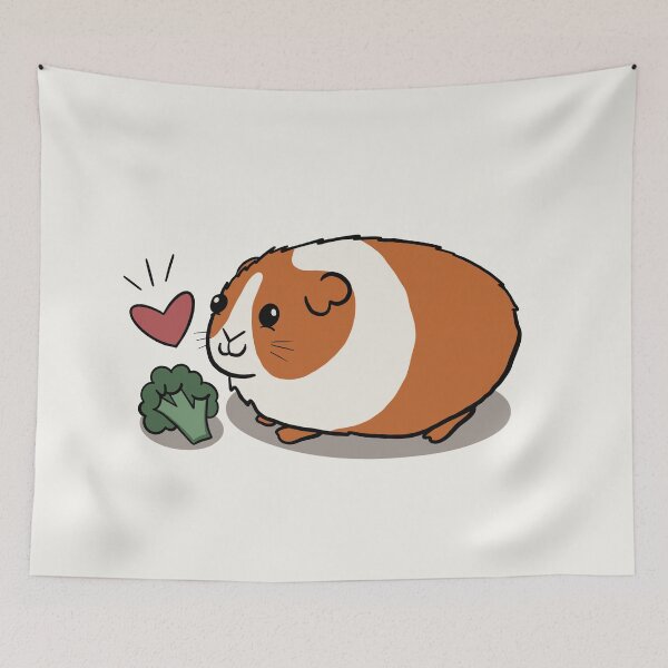 Item preview, Dutch Guinea Pig Loves Broccoli designed and sold by makell-creates.