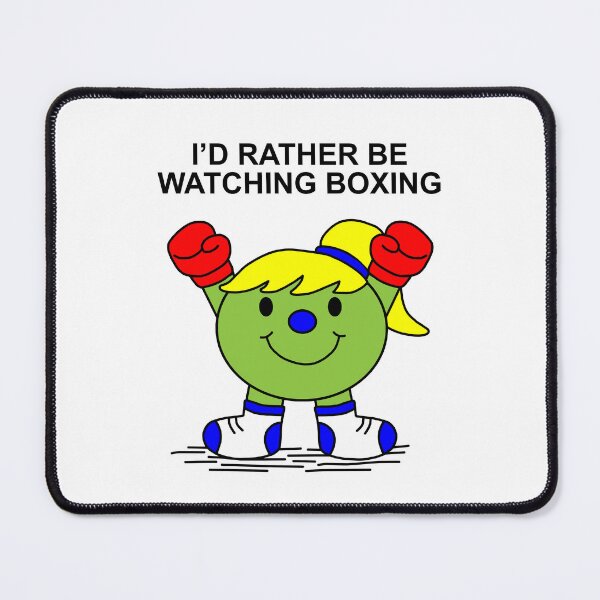 Item preview, Little Miss I'd rather be watching Boxing designed and sold by Scat the cat.