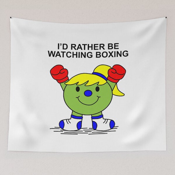 Item preview, Little Miss I'd rather be watching Boxing designed and sold by Scat the cat.
