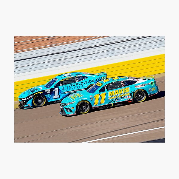 Item preview, Denny Hamlin peleando con Ross Chastain 2023 acuarela designed and sold by Rodissimus1984.