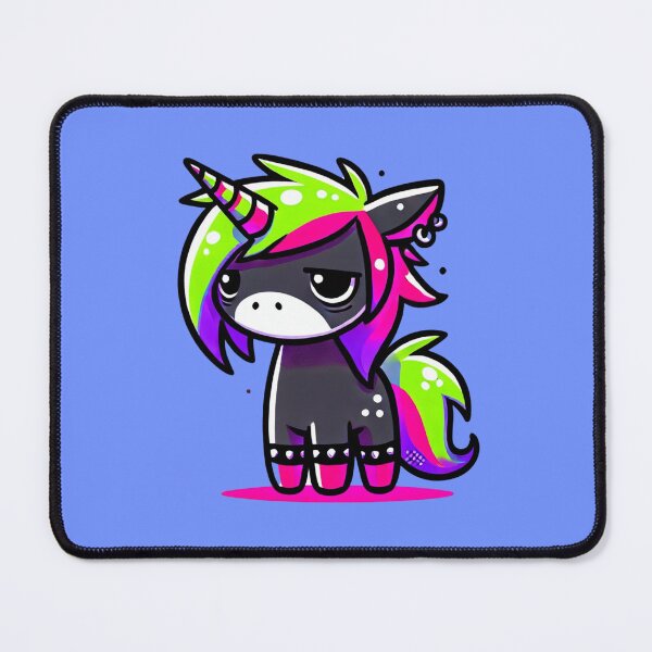 Item preview, Tired Black and Neon Unicorn designed and sold by 3DAF.
