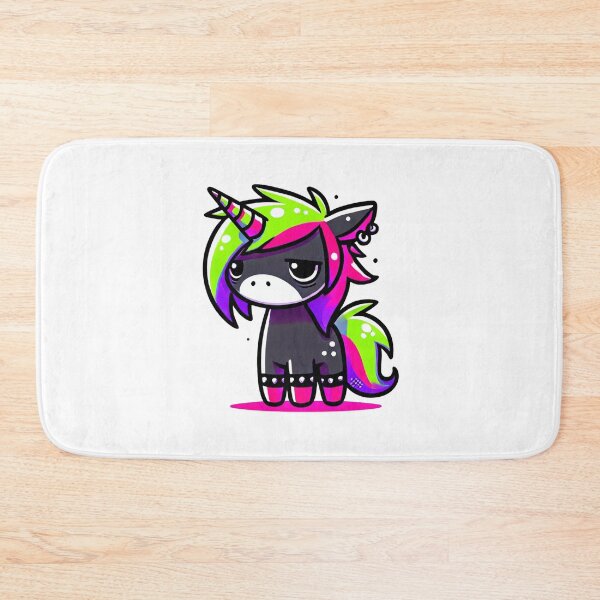Item preview, Tired Black and Neon Unicorn designed and sold by 3DAF.