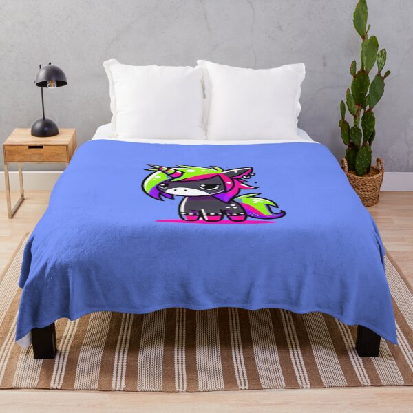 Item preview, Tired Black and Neon Unicorn designed and sold by 3DAF.