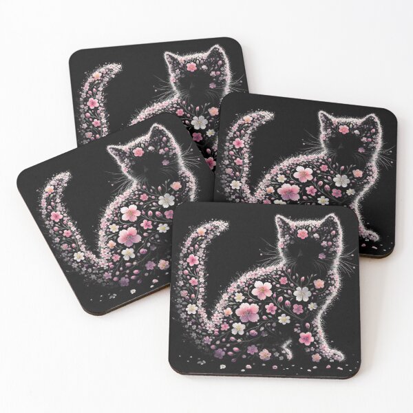 Item preview, Flowers cat shape designed and sold by sinemsworld1.
