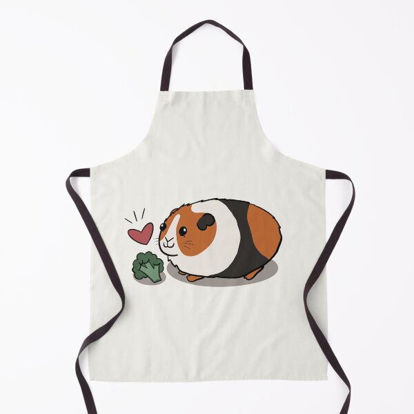 Item preview, Tri-Colour Guinea Pig Loves Broccoli designed and sold by makell-creates.
