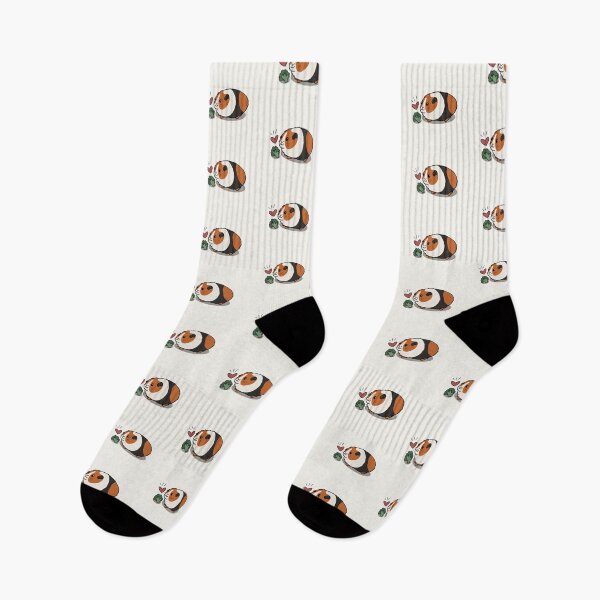Item preview, Tri-Colour Guinea Pig Loves Broccoli designed and sold by makell-creates.