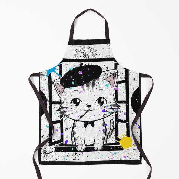 Item preview, Cute Cat French Painter designed and sold by MarcelooArt.