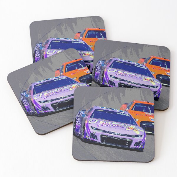 Item preview, Daniel Suarez fighting with Austin Cindric racing their Nascar Cup Cars watercolor designed and sold by Rodissimus1984.