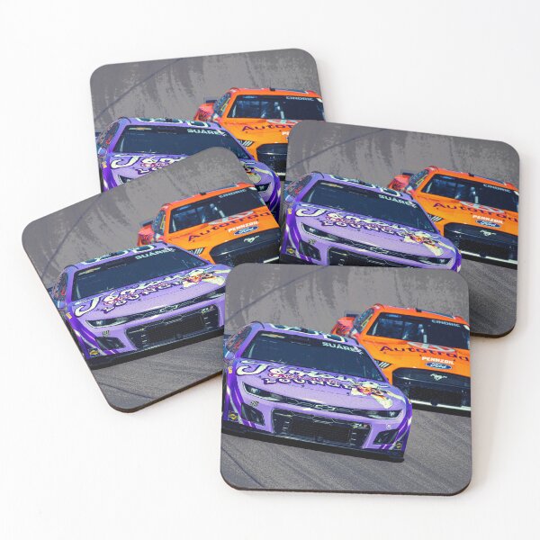 Item preview, Daniel Suarez fighting with Austin Cindric racing their Nascar Cup Cars abstract designed and sold by Rodissimus1984.
