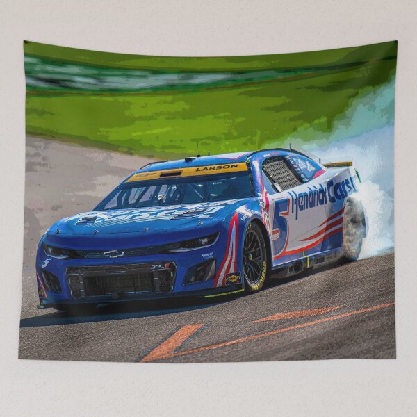 Item preview, Kyle Larson doing a burnout to celebrate abstract designed and sold by Rodissimus1984.