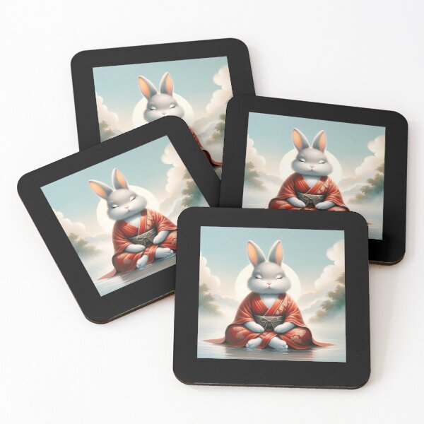Item preview, Peaceful calm cute Rabbit designed and sold by DivineMovement.