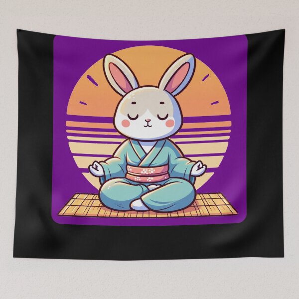 Item preview, Rabbit Meditating designed and sold by DivineMovement.