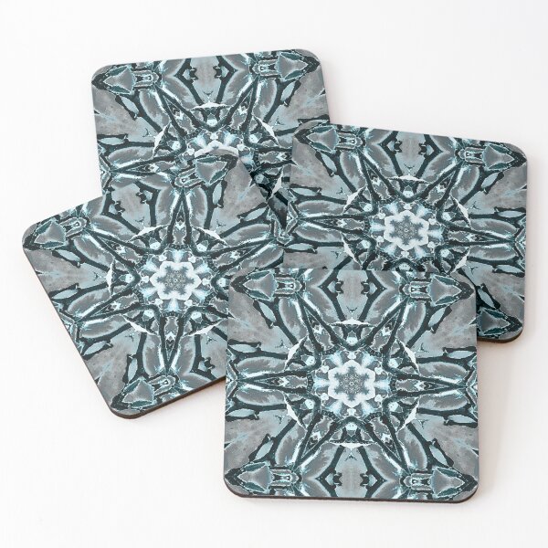 Item preview, PAUSE 2 WONDER Azure Blue Woodsy Bloom Botanical #130b Kaleidography | Nature Photography Symmetry Art Fusion - ashrawArt Divine Design designed and sold by ashrawArt Designer Boutique Art.