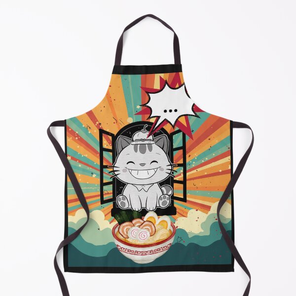 Item preview,  Cat in the Open Window with a Bowl of Ramen designed and sold by MarcelooArt.