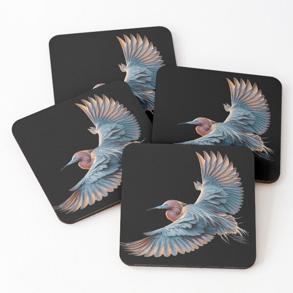 Item preview, Stunning Reddish Egret in Flight Design designed and sold by SandbarTees.