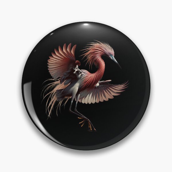 Item preview, Remarkable Reddish Egret in Flight Design designed and sold by SandbarTees.