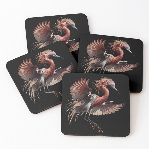 Item preview, Remarkable Reddish Egret in Flight Design designed and sold by SandbarTees.