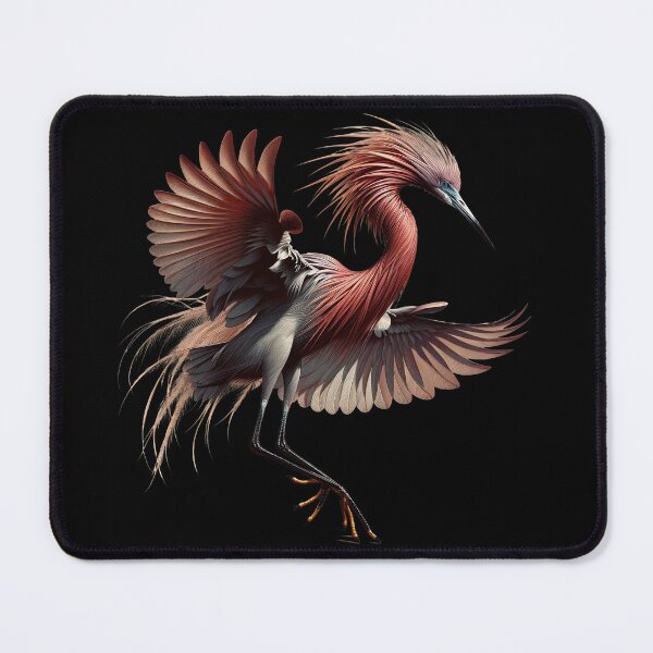Item preview, Remarkable Reddish Egret in Flight Design designed and sold by SandbarTees.