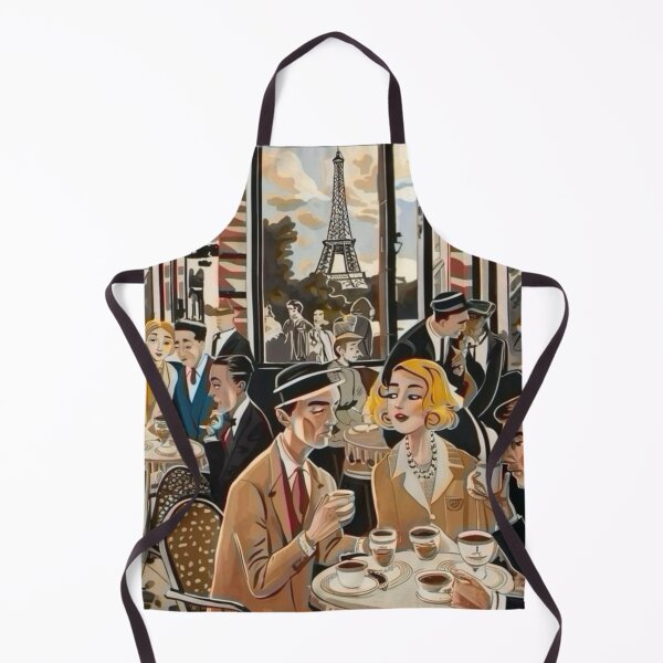 Item preview, 1920s Parisian Café Social Scene designed and sold by CARRAANN.