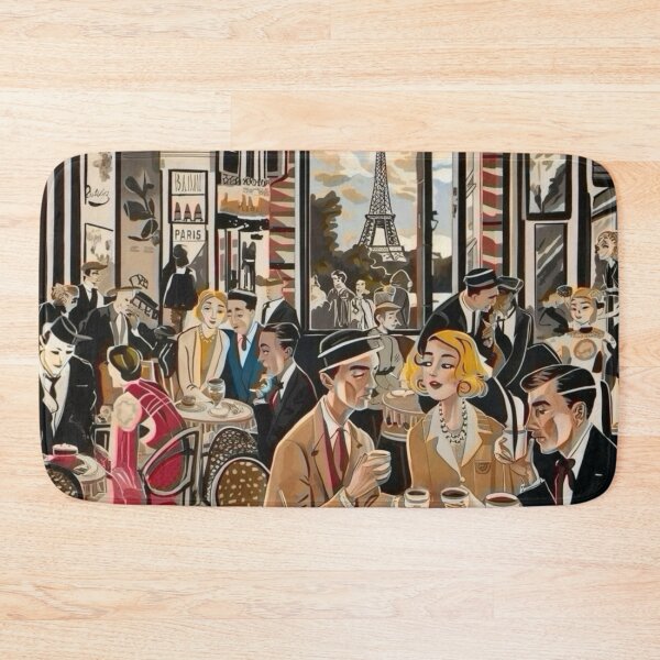 Item preview, 1920s Parisian Café Social Scene designed and sold by CARRAANN.