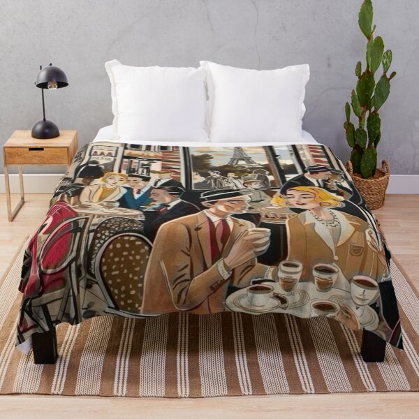 Item preview, 1920s Parisian Café Social Scene designed and sold by CARRAANN.