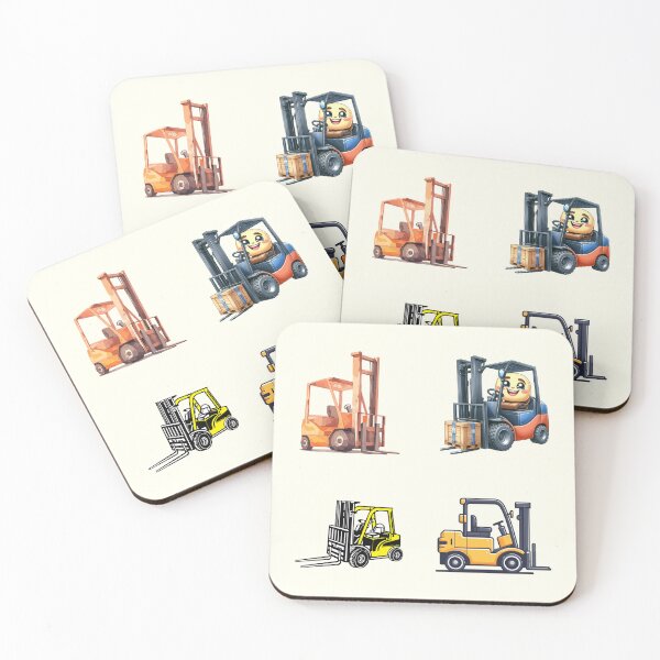 Item preview, Forklift bundle - 4 pieces set designed and sold by EmeraldeaArt.