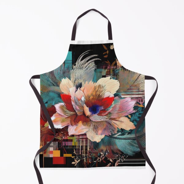 Item preview, Flowers and feathers with distorted pixels and glitches designed and sold by GreissDesign.