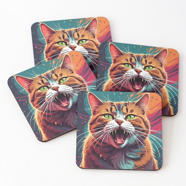 Item preview, Coughing Cat, Surprised Cat designed and sold by Travelcases.