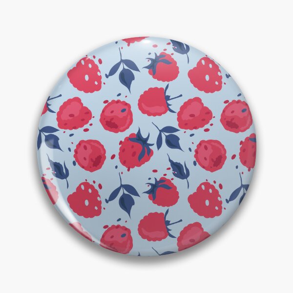 Item preview, Raspberries with blue leaves pattern designed and sold by Deepness2023.
