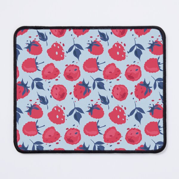Item preview, Raspberries with blue leaves pattern designed and sold by Deepness2023.