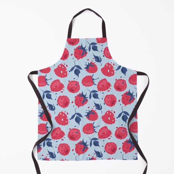 Item preview, Raspberries with blue leaves pattern designed and sold by Deepness2023.