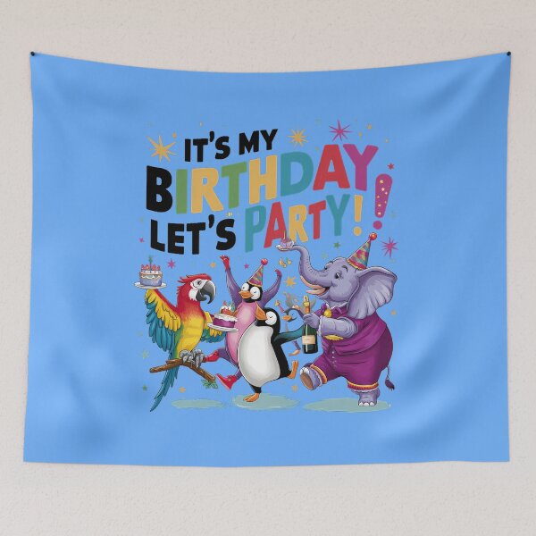 Item preview, Birthday Party Animals designed and sold by RedTamah.