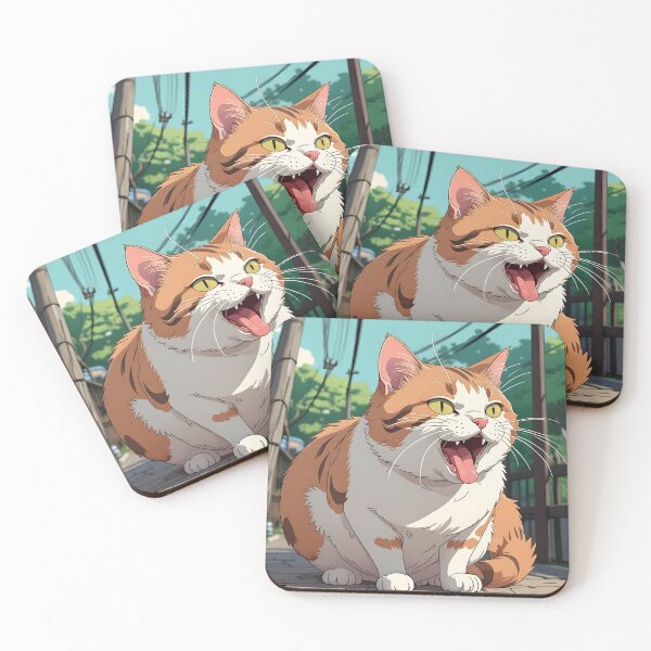 Item preview, Anime Style Coughing Cat designed and sold by Travelcases.