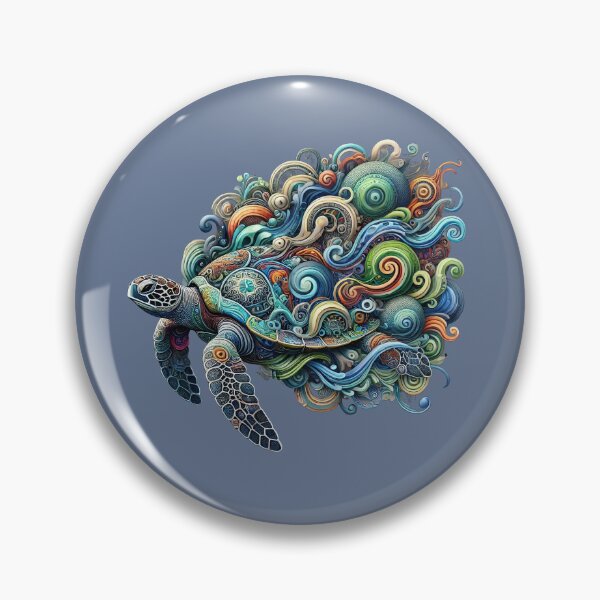 Item preview, Colorful Surreal Sea Turtle Design designed and sold by SandbarTees.