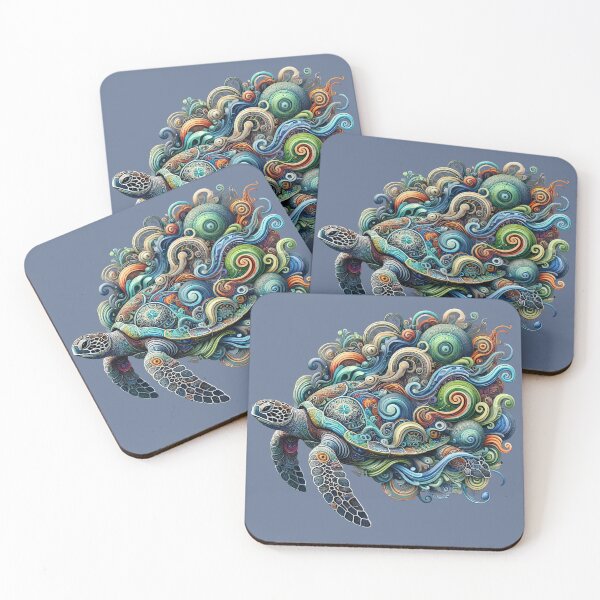 Item preview, Colorful Surreal Sea Turtle Design designed and sold by SandbarTees.