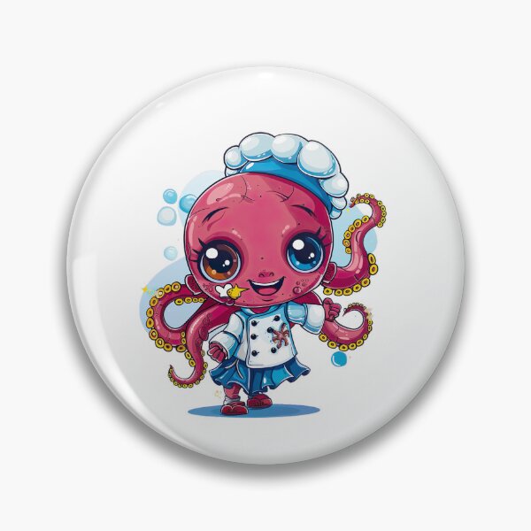 Item preview, chibi octopus v7 designed and sold by Stickio.