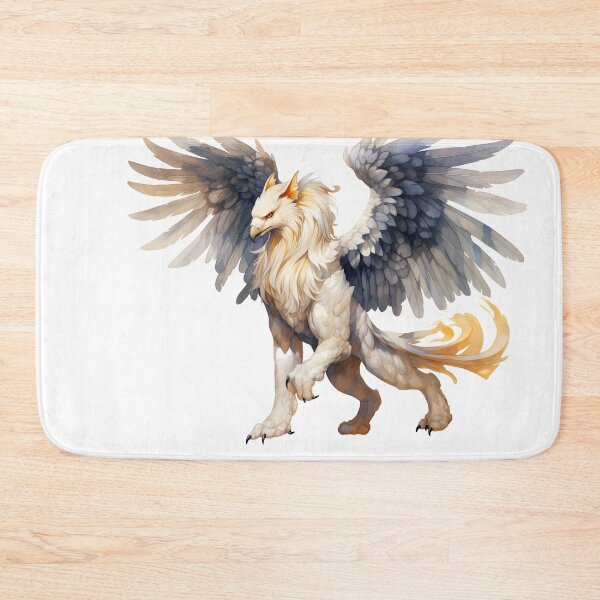 Item preview, Griffin Gryphon Watercolor Mythological Beast  designed and sold by ColorFlowArt.