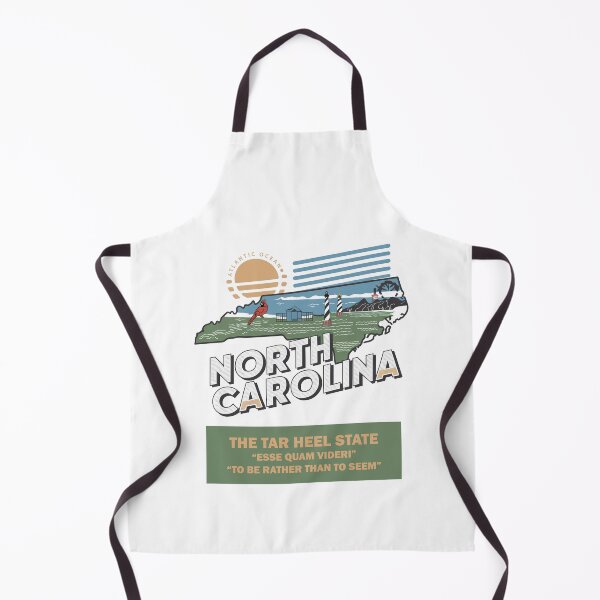 Item preview, USA State Maps Retro Travel Style NORTH CAROLINA designed and sold by IBTees.