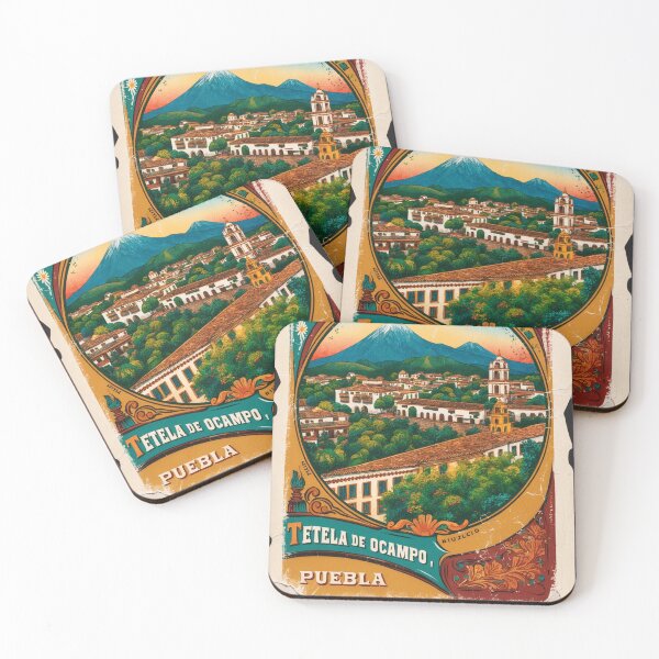 Item preview, Tetela de Ocampo Puebla Mexico Magic Town Postcard Vintage Travel designed and sold by TravelPostcardGems.