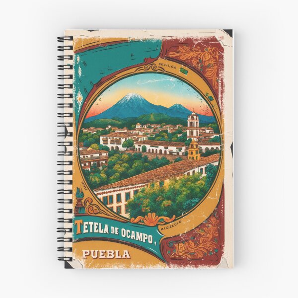 Item preview, Tetela de Ocampo Puebla Mexico Magic Town Postcard Vintage Travel designed and sold by TravelPostcardGems.