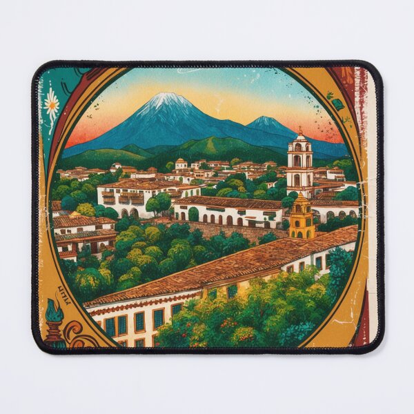 Item preview, Tetela de Ocampo Puebla Mexico Magic Town Postcard Vintage Travel designed and sold by TravelPostcardGems.