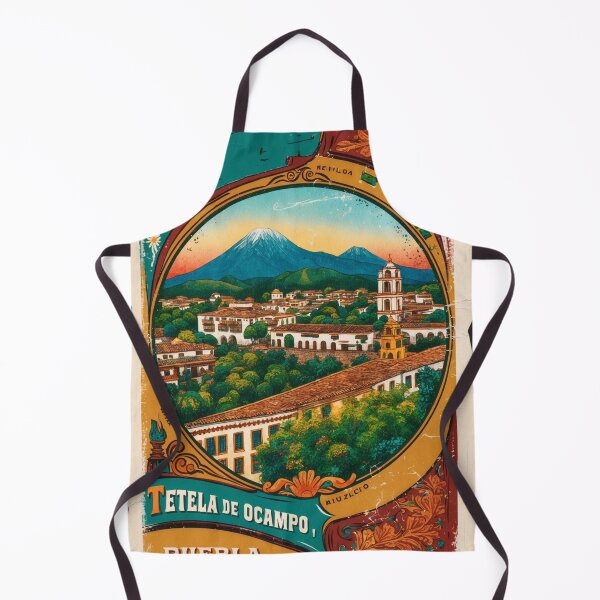 Item preview, Tetela de Ocampo Puebla Mexico Magic Town Postcard Vintage Travel designed and sold by TravelPostcardGems.