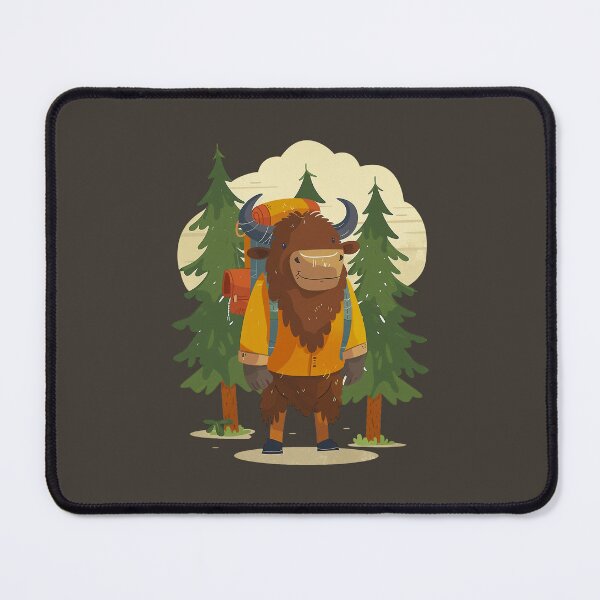 Item preview, Cute Bison Hiking Outdoor Adventure designed and sold by Wild-Co.