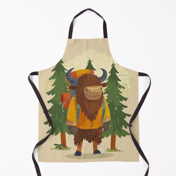 Item preview, Cute Bison Hiking Outdoor Adventure designed and sold by Wild-Co.