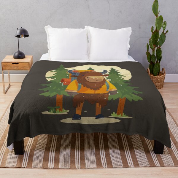 Item preview, Cute Bison Hiking Outdoor Adventure designed and sold by Wild-Co.