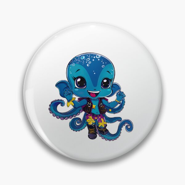 Item preview, chibi octopus v16 designed and sold by Stickio.