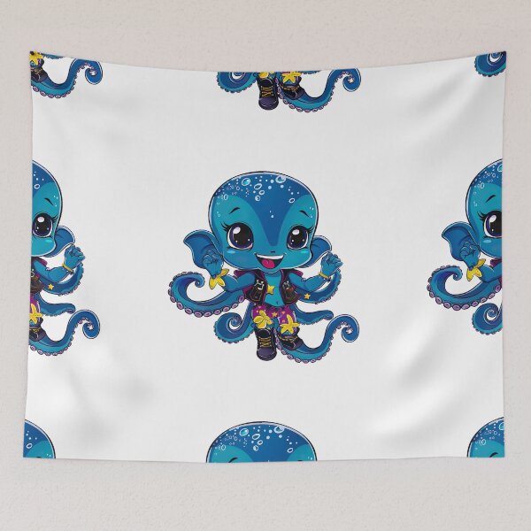Item preview, chibi octopus v16 designed and sold by Stickio.