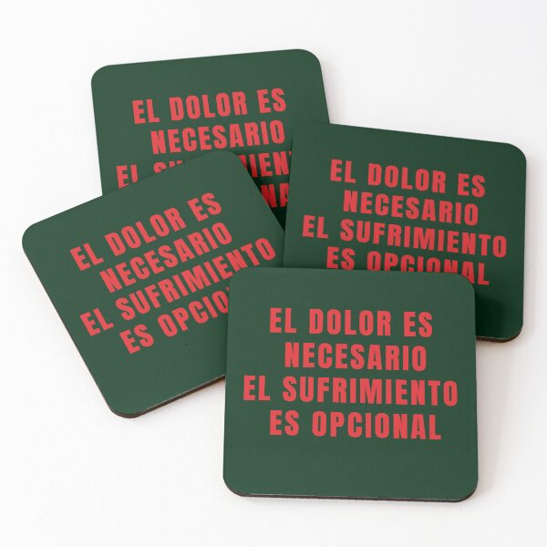 Item preview, PAIN IS NECESSARY SUFFERING IS OPTIONAL POSITIVE SPANISH QUOTES designed and sold by La Loca.